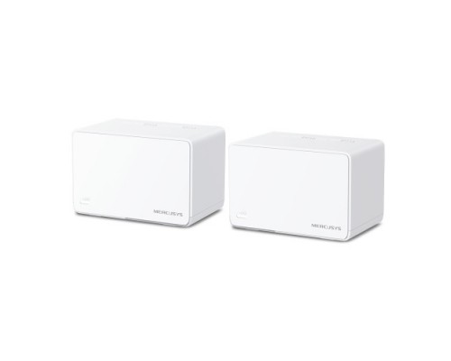 Mercusys Halo H80X(2-pack) Doble banda (2,4 GHz / 5 GHz) Wi-Fi 6 (802.11ax) Blanco 3 Interno (Espera 4 dias)